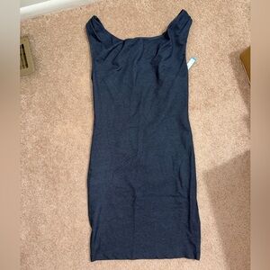 Alice + Olivia Strapless Navy Dress